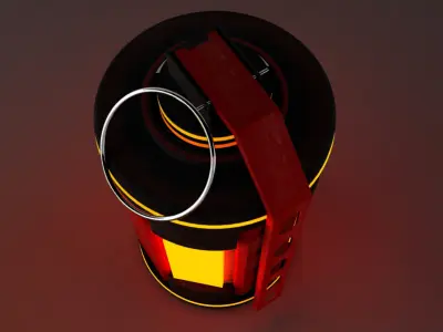 SCI-FI BOMB GRENADE EXPLOSIVE  Low-poly 3D model