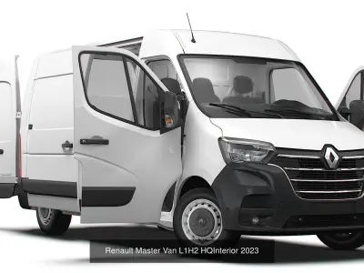 Renault Master Van L3H2 HQInterior 2023 3D Model Collection