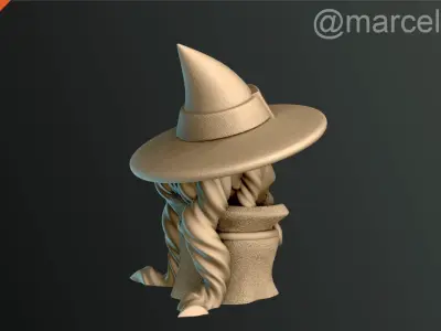 Classic Witch Halloween Decoration Free 3D print model