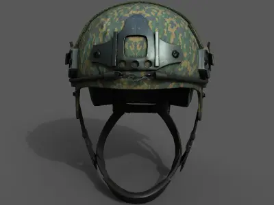 Helmet combat military Scifi  Low-poly 3D model