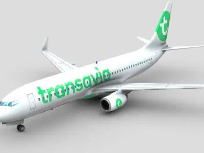 Boeing 737-800 Multi Livery Low-poly 3D model