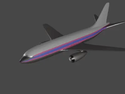 AEROPLANE boeing - boeing Low-poly 3D model