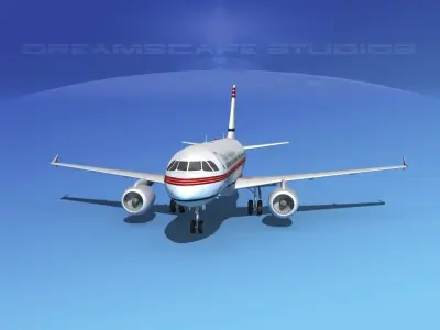 Airbus A319 Charter Southeastern 3D model