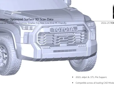 2024 2025 TOYOTA Tundra TRD Pro 3D Scan Front Chassis Mounts 3D model