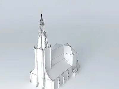 A-akerk church Free 3D model