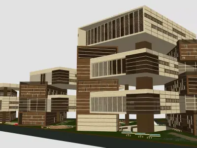 Commercial Complex Project 3D model