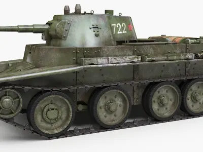 Tank BT 7 Corona  3D model