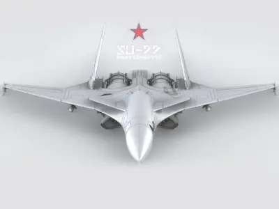 SU-77 AUTOMATA Low-poly 3D model