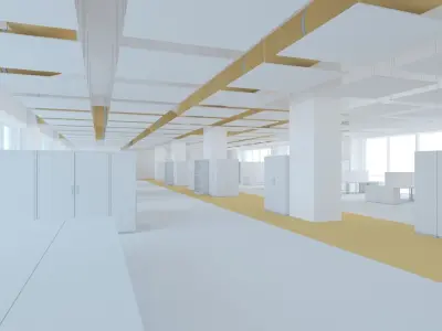 Office space 2 Low-poly 3D model