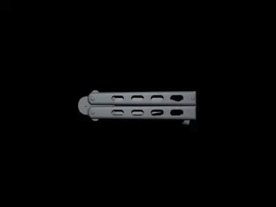 Butterfly Knife Balisong Weapon Free 3D model