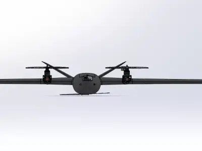 Tilt Rotor VTOL Drone 3D model