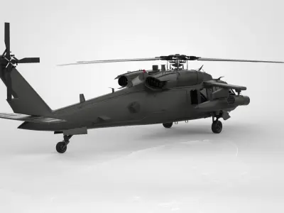 Black Hawk Sikorsky UH-60 3D model