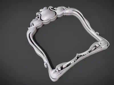 Simple Frame Ornament Furniture 3D print model