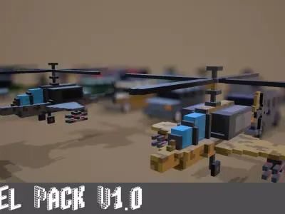 Voxel Pack 01 Low-poly 3D model