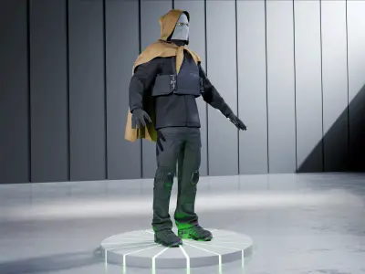 Tommy CHARACTER V1 RIGGED Low-poly 3D model