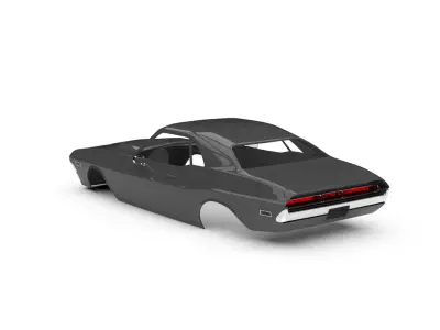 dodge challenger RT 1985 3D print model
