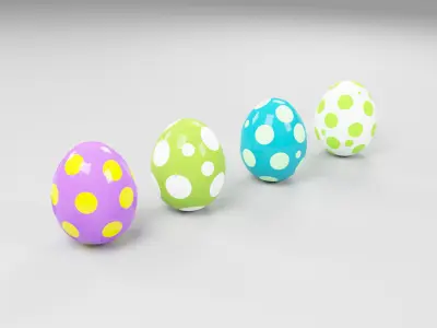 Dinosaur egg 3D model