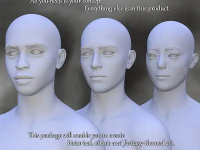 Creation Kit for Genesis 9 Low-poly 3D model