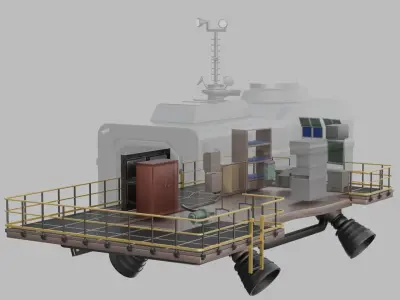 LethalCompany hightpoly Ship 3D model