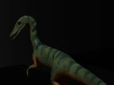 Low Poly Jurassic Park Themed Compsognathus  Low-poly 3D model