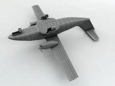  Evektor EV 55 Aircraft Low-poly 3D model