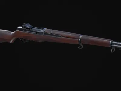 M1 Garand Low-poly 3D model