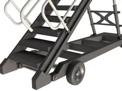 Passenger Steps 3D model