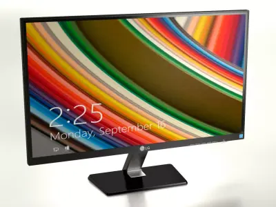 LCD Monitor LG 23 3D model