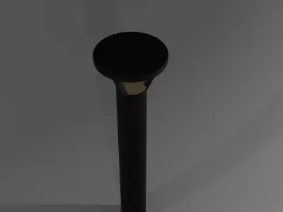Modern Street Lamp Low Poly 3D Model Low-poly 3D model
