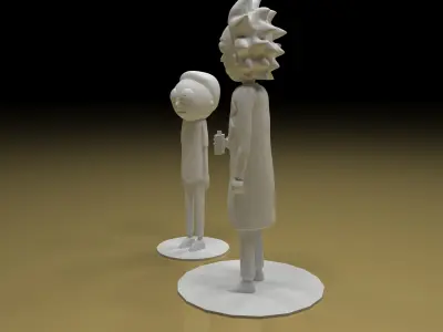 Rick and Morty 3D print model
