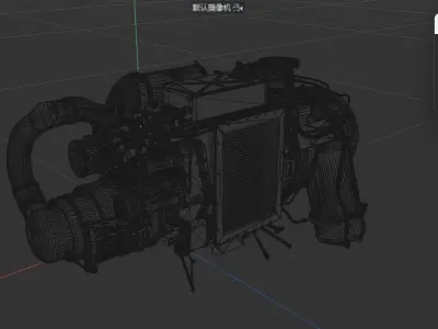 Gas Turbine Engine 3D print model