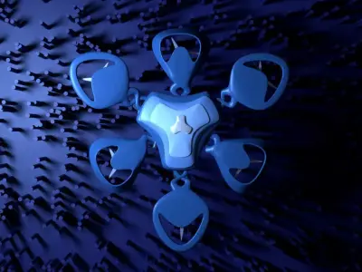 Hexagon Blu Drone Free 3D model