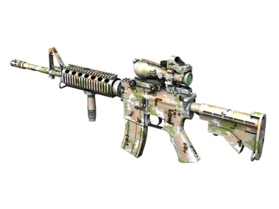 Colt M4A1 - Sopmod ACOG - Digital Camouflage 3D model