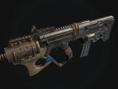 Primary weapon pack Low-poly 3D model