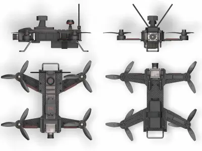 Drone L2 Low-poly 3D model