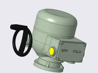FO2 Quarter-Turn Electric Actuator 3D model