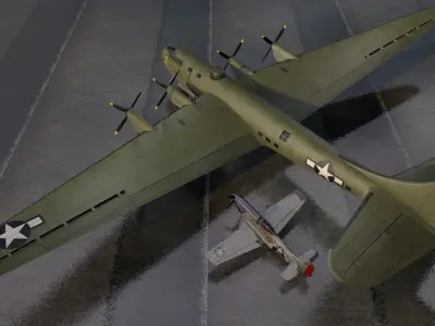 Douglas XB-19A Behemoth 3D model