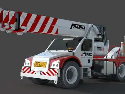 Franna 40t Crane 3D model purchase