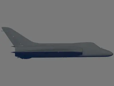 F4D-1 Skyray 3D model