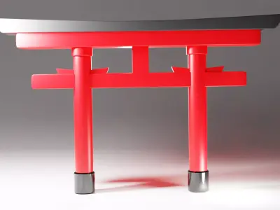 Torii gate Low-poly 3D model