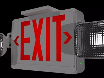 Exit Sign 3D model