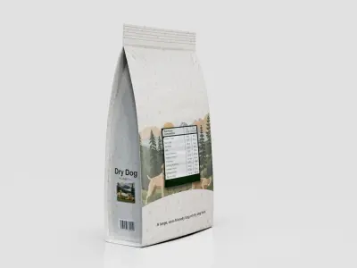 Dry Dog Food Low-poly 3D model