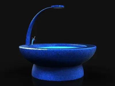 Outdoor bath tub Free 3D model