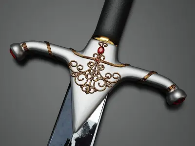 The Red Gem Sword 3D model