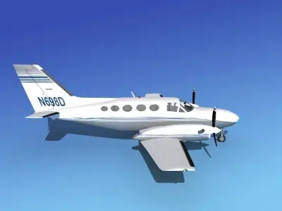 Cessna 425 Conquest I V10 3D model