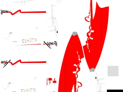 Airplan boeing jumbo jet animation 3D model