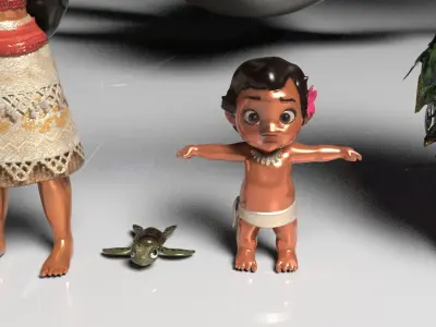 Moana  Characters Pack 20 3D model