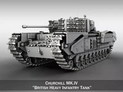 Churchill MK IV  3D model