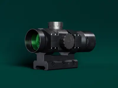 Leupold Freedom RDS with Leupold Mount High Poly Model 3D model