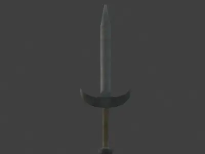 Low Poly Sword 3D model